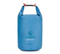 AQUASTIC Dry Bag 8 l Wasserdichtes PVC | Rolltop-Verschluss mit Schnalle | Verstellbarer Schultergurt | Schutz vor Abrieb | Kompakt 20×48 cm | Ideal zum Kajakfahren Strand