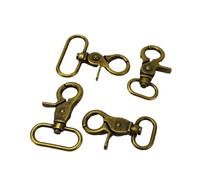 Aqxypas 5/10/20 Stück 20-38 mm bronzefarbene Metallschnallen for Tasche, Handtasche, Riemenverschlüsse, Karabinerhaken, DIY-Zubehör(10Pcs,20mm)