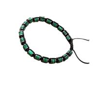Aqxyxsw GUYTRM 3 * 6mm Malachit Hämatit Perlen Geflochtenes Armband Handarbeit Gewebt Boho Yoga Charm Armband Frauen Männer Mode Schmuck(A500 malachite)