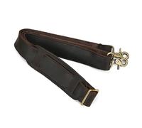 Aqxyxsw GUYTRM Crazy Horse Leder Schultergurt Echtleder Riemen for Reisetasche Aktentasche Taschengurt for Handtaschen lingli(Dark Brown2)