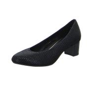 Ara Pumps Knokke 12-11486 Damen - schwarz mit Lack-Streifen - Größe 41,5