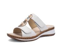 Ara Damen Pantolette Hawaii Weiß/Platin/Silber Größe 42