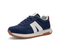Sneaker ARA "MALIBU", Herren, Gr. 38, dunkelblau, sanftes weiß, weinrot, Lederimitat, Textil, kontrastfarbene Details, Schuhe Sneaker, Freizeitschuh, Halbschuh, Schnürschuh in Komfortweite H (=sehr we