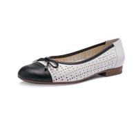 ara Sardinia Ballerina schwarz weiß für Damen, weiß, Größe 37 EU / 4 UK