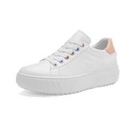 Ara Plateau-Sneaker Monaco Schnürer Weiß/Rosa H-Weite Größe 42