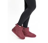 Stiefelette ARA "Ara Stiefelette Veloursleder/Textil", Damen, Gr. 42, rot (weinrot), Veloursleder, Textil, casual, Schuhe (37855636-42) weinrot