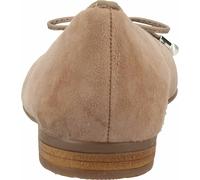 Ballerina ARA "SARDINIA", Damen, Gr. 4,5 (37,5), grau (taupe), Ziegenveloursleder, Schuhe Ballerina, Loafer, Festtagsschuh, Business Schuh mit eleganter Schleife (29891121-4,5) taupe