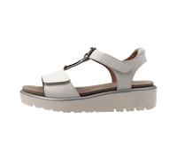 Plateausandale ARA "BILBAO", Damen, Gr. 40, weiß, Nappaleder, unifarben, feminin, Schuhe, Keilsandale, Sommerschuh, Komfortschuh in G-Weite (12621943-40) weiß