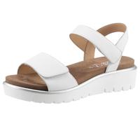Ara "BILBAO", Sommerschuh, Sandale, Keilabsatz, Klett, Weite G (weit) (60309713-36) weiß