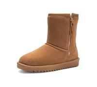 Ara Stiefelette Alaska Veloursleder/Textil mit Warmfutter Hellbraun Damen Gr. 38