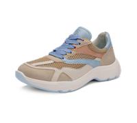 Keilsneaker ARA "BOSTON", Damen, Gr. 40, hellbeige, pastellfarben, Glattleder, Lederimitat, Textil, Schuhe, Freizeitschuh, Halbschuh, Schnürer mit Logoprägung, Weite H (90284736-40) hellbeige, pastell