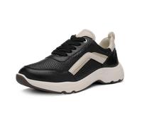 ara Damen Boston Sneaker, SCHWARZ,Cream,Shell, 39 EU Weit