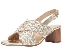 ara Damen Brighton Sandale, Cream,Platin,Sand, 40 EU Weit