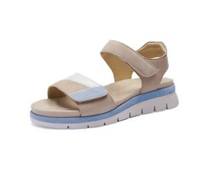 ara Cambridge Sandale beige blau für Damen, beige, Größe 39 EU