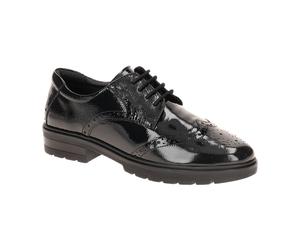 ara Cambridge Schuhe in schwarz Lack Brogue 12-11223 für Damen, schwarz, Größe 41 ½ EU / 7,5 UK