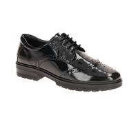 ara Cambridge Schuhe in schwarz Lack Brogue 12-11223 für Damen, schwarz, Größe 42 ½ EU / 8,5 UK