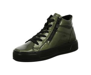 ara Canbarra Schuhe Plateau Mid-Sneaker grün metallic Lack für Damen, grün, Größe 38 ½ EU / 5,5 UK