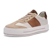 Ara Plateausneaker Canberra Leder Damen Weiß/Braun Gr. 38