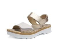 ara Capri Sandalette beige weiß für Damen, gold, Größe 35 EU