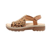 ara Capri Sandalette natur cognac für Damen, animal, Größe 38 EU