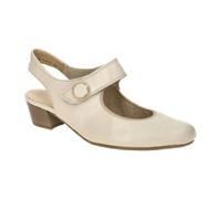 ara Catania Sling Pumps beige Seidenglanz 12-63613 für Damen, beige, Größe 41 ½ EU / 7,5 UK