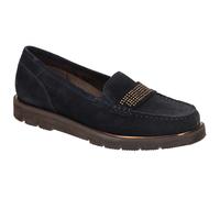 ARA Dallas Slipper Mokassin blau Velour 12-34803 - Größe 37.5