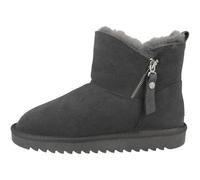 Winterboots ARA "ALASKA" Gr. 37, grau Damen Schuhe Reißverschlussstiefeletten aus echtem Lammfell, G-Weite (53058415-37)