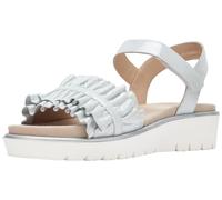 Plateausandaletten ARA "BILBAO" Gr. 37, grau (hellgrau) Damen Schuhe Sandaletten Sommerschuh, Sandale, Plateauabsatz, mit Klettverschluss, G-Weite (25506560-37)