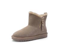 Ara Winterboots ALASKA Damen Taupe Lammfell Veloursleder Reißverschluss G-Weite 38