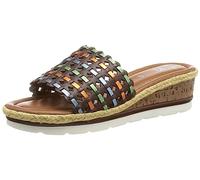 ARA Damen CADIZ Pantolette, TOFFEE/WHISKY,SKY/JAFFA/PISELO, 43