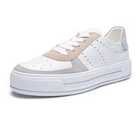 ara Canberra 1223007-04 pebble weiss shell Kalbvelour Cervocalf für Damen, weiß, Gr. 44 EU / 9,5 UK