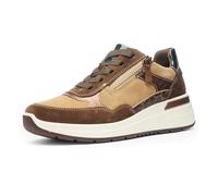 ARA Damen Garda Sneaker, Mocca Biscuit Nuts Schwarz, 37 EU Weit