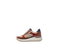 ara Damen Garda Sneaker, Nuts,Sand,Pumpkin,SESAM,Indigo, 36 EU Weit