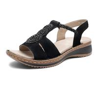 ara Damen Hawaii Sandale, SCHWARZ, 35 EU