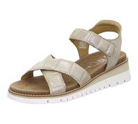 Ara Shoes Leder-Keilsandaletten in Beige - 47% | Größe 38 | Damen Sandalen