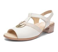 ara Damen Lugano Sandal, Cream, 42 EU Weit