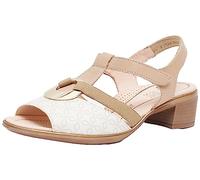 ara Damen Lugano Sandal, Sand, 36.5 EU Weit