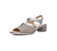 ara Damen Lugano Sandale, Cashmere,Silber, 38.5 EU Weit