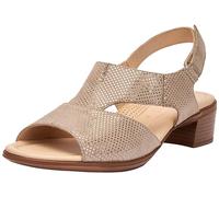 ara Damen Lugano Sandale mit Absatz, Sand, 42 EU Weit