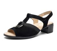 Sandalette ARA "LUGANO" Gr. 8 (42), schwarz Damen Schuhe Sandaletten in bequemer Schuhweite G (=weit) (70414641-8)