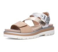 ara Damen Malaga Sandale, Shell,Sand,Silber, 40 EU