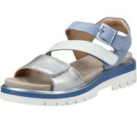 Riemchensandale ARA "Ara Sandalen Leder", Damen, Gr. 40, blau, Leder, Schuhe Riemchensandale (74658313-40)