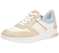 ara Damen NEAPEL Sneaker, Shell,VANILLE,Cream,Peach,Aqua, 38 EU