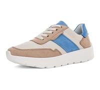 ara Damen New York Sneaker, Sand,Cream,Azzuro, 41.5 EU Weit