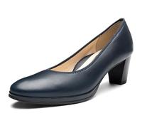 Ara Pumps ORLY Damen Nappaleder, Blockabsatz, Blau, Größe 42 (8 UK)