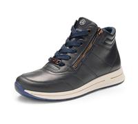 Schnürboots ARA "OSAKA" Gr. 7 (40,5), blau (dunkelblau) Damen Schuhe Reißverschlussstiefeletten mit beidseitigen Reißverschlüssen, G-Weite (18653150-7)