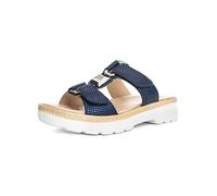 Ara Pantolette CAPRI Damen Veloursleder Dunkelblau Unifarben Weite G Größe 38