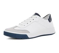 ara Damen ROM Sneaker, Pebble,Weiss,BLAU, 38 EU