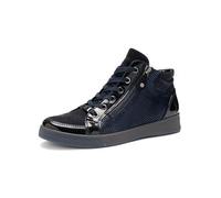 ARA Rom Schuhe Mid-Sneaker blau gemustert Lack 12-24499 - Größe 42