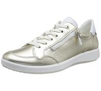 ARA Damen Roma Low-cut Sneaker, PLATIN,WEISS, 40 EU Weit